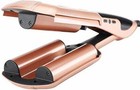 3 Barrel Lcd Ceramic Hair Crimper Iron Egg Roll Curler Beachy Wavy Curling Style