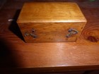 Vintage Antique Set 1-50 Gram Brass Apothecary Scale Weights Wood Box Case
