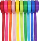 3 8 Inch Satin Ribbon Set     10 Rolls Rainbowdouble Face Ribbon Forgift Wrapping