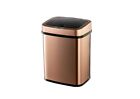 Ninestars Motion Sensor Trash Can Gold Stainless Steel Rectangular Shape 3 Gal