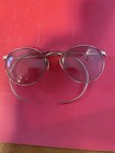 Antique Gold Filled Eyeglasses Bridge Less Aviator Like Frames 1 6 12 K Gold