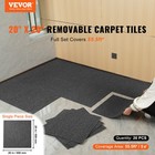 Vevor Carpet Tile Floor 20pcs Squares W padding Attached 20 x 20 dark Gray