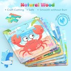 Wooden Puzzles For Toddlers  8 Pack Sea Animal Jigsaw Puzzles For Kids3-5  9 Pie