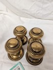 2 Pairs Of Vintage Brass Georgian Style 2  Door Knobs Nice Quality Heavy At    