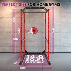 1200lbs Adjustable Squat Stand Power Rack Power Cage Squat Rack for Home Gym