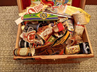 Flor Fina Cigar Box With 140 Vintage Modern Tobacciana Collectible Cigar Bands