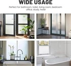 Frosted White Glass Film Static Cling Office Bedroom Bathroom Home Window Tint