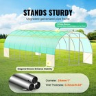 Walk-in Tunnel Greenhouse 27 38x9 5x7 38ft Galvanized Frame Pe Cover Green