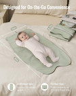 Vegan Leather Baby Changing Pad Portable Nappy Mat Waterproof Travel Multi Color