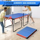 Serenelife 2pcs Foldable Table Tennis Table W  Single Player Playback Mode