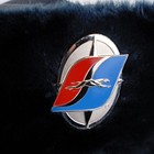 Vtg Greyhound Bus Driver Winter Hat W  Emblem - Size Large - Made In Usa - Rare