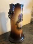 19th Century Victorian Antique Pottery Warwick Hand Painted Porcelain Vase