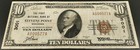 1929  10 National Currency  The First National Bank Of Stevens Point  Wisconsin 