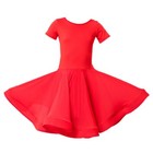 Childrens Girls Swing Dancewear Latin Salsa Dance Dress Ballroom Practice Solid