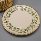 Lenox Holiday Dinner Plates 10 3 4  Set Of 13 - Christmas - Free Usa Shipping
