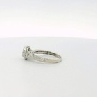 10k White Gold Diamond Cluster Engagement Ring - Size 7 25  c31015065 