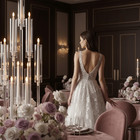 10-arm Wedding Table Centerpiece   37 Inch Clear Candelabra