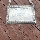 S  Kirk   Son Sterling Silver Scotch Decanter Label Tag Charm Vintage Barware