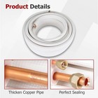 Findmall 50 Ft Mini Split Line Set 1 4  - 3 8  Copper Insulated Coil