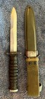 Wwii Rare Us Military M3 Acc Aerial Knife With Usm8 Scabbard Ww2