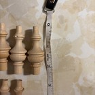 11 Unfinished Turned Wood Spindles 2-1 4    Ornate Craft Furniture Parts