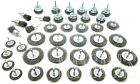40pc Wire Wheel Cup Brushes Assortment Box Lot Crimped Metal Grinding 1 4 Shank
