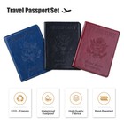 Slim Leather Travel Passport Wallet Holder Id Credit Card Blocking Case Cover