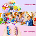 24 Pack Galaxy Slime Party Favors Kit For Kids  Diy Non-sticky Slimes Stress    