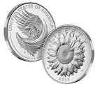 2025 P 1 Oz Proof Silver American Liberty Sunflower Coin medal Ogp coa