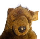 Vintage Russ Berrie 12    Brown Kodiak Bear Plush Stuffed Animal Soft Brown New