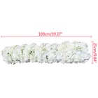 100cm Artificial Rose Flower Row Wedding Wall Floral Arrangement Backdrop Decor
