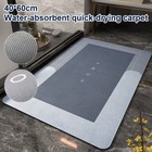 Super-absorbent Bathroom Carpet Non-slip Area Rugs Floor Door Mat Rectangle oval