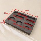 1pcs Irregular Graphite Mold Porous Crucible Metal Ingot Gold And Silver Forming
