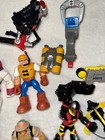Fisher-price Rescue Heroes Lot Action Figures  Eagle  Helicopter  Vehicles