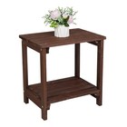 Rectangular Wood Side Table Light Brown  Free Ship  Usa Warehouse  In Stock