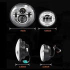 7 Inch 140w Led Headlight Hi lo   2pcs 4 5inch 80w Fog Light For Harley Davidson
