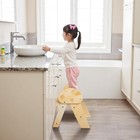 Wooden Toddler Step Stool  2-step Foldable Stool For Kids With Non-slip Surface 