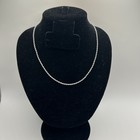 Dainty 2mm Diamond Cut Rope Chain Silver Stainless Steel Mens Womens 16-24 Inch