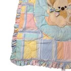 Vintage Lambs And Ivy Koala Bear Swing Balloons Crib Quilt Ruffle Plaid Rattle