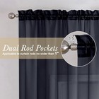  Sheer Curtain Panels Set 96  Inches Long  Solid Voile Light Filtering Airy 