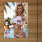 Coors Light Beer Metal Sign     Classic Bar   Man Cave Decor  Metal Beer Wall Art
