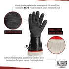 Premium Bbq Gloves 932  f Heat Resistant For Barbecue Grilling   Usa Fast Ship