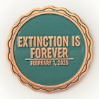 Disney World Dinosaur Dino Institute Challenge Coin Closing Day February 1 2026