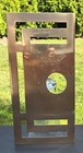Mcm Mid Century Modern Brass Door Knob Backplate Escutcheon Vintage Hardware