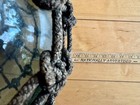 Huge 12  Japanese Glass Fishing Float With Pristine Rope Net