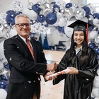 151pcs Navy Blue Silver Balloon Garland Arch Kit Graduation Prom Party Decor