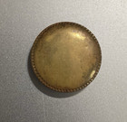 Brass Button   7 8  Diameter Large Size    Vintage