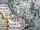 Scotland Edinburgh C1627 By Van Den Keere  Miniature Speed Genuine Antique Map