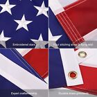 3 x5  Ft American Flag Sewn Stripes Embroidered Stars Brass Grommets Usa Us U s 