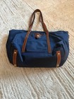 Dooney   Bourke Navy Blue Nylon Tote Bag Purse Handbag